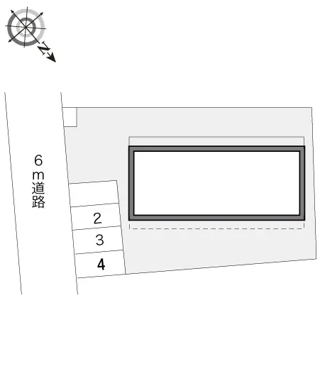★手数料０円★ふじみ野市苗間 月極駐車場